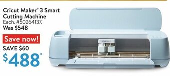 Walmart Cricut Maker® 3 Smart Cutting Machine offer