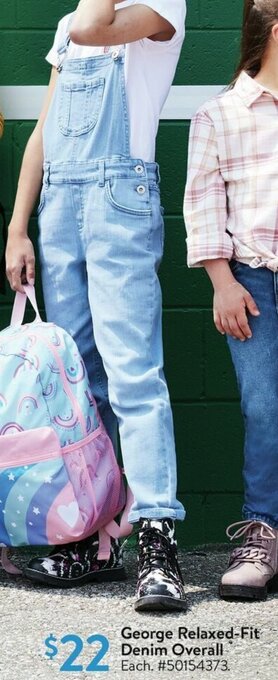 Walmart George Relaxed-Fit Denim Overall offer