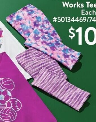 Walmart Kids' Athletic Works Leggings offer