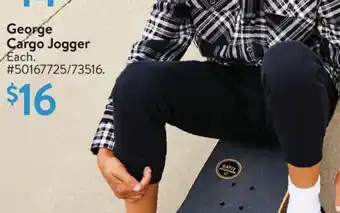 Walmart George Cargo Jogger Each. offer