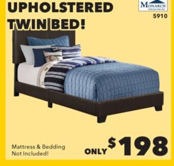 Surplus Furniture Chocolate twin bed complete offer
