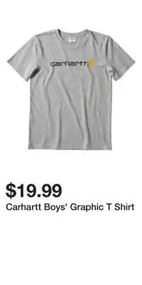 Mark's Carhartt boys' graphic t shirt offer