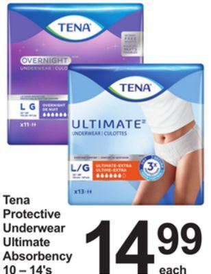 Pharmasave Tena protective underwear ultimate absorbency offer