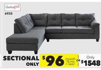 Surplus Furniture Chennay castle 2pc sectional offer