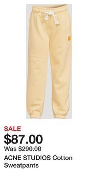 Holt Renfrew Acne studios cotton sweatpants offer