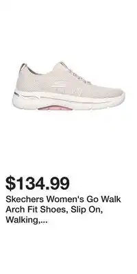 Sport Chek Skechers women's go walk arch fit shoes, slip on, walking, lightweight, cushioned offer