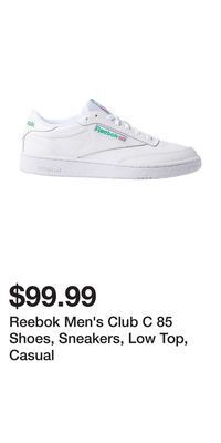 Sport Chek Reebok men's club c 85 shoes, sneakers, low top, casual offer
