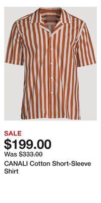 Holt Renfrew Canali cotton short-sleeve shirt offer