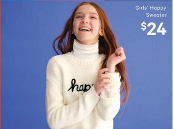 Real Canadian Superstore Girls' Happy Sweater offer