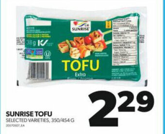 Real Canadian Superstore SUNRISE TOFU offer