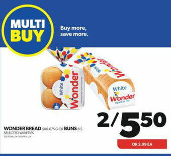 Real Canadian Superstore WONDER BREAD OR BUNS offer