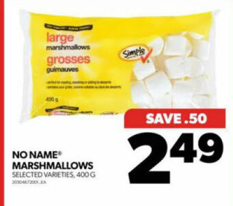 Real Canadian Superstore NO NAME MARSHMALLOWS offer