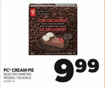 Real Canadian Superstore PC CREAM PIE offer