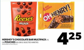 Real Canadian Superstore HERSHEY'S CHOCOLATE BAR MULTIPACK OR POUCHES offer