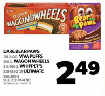 Real Canadian Superstore DARE BEAR PAWS, VIVA PUFFS, WAGON WHEELS , WHIPPET'S OR ULTIMATE offer