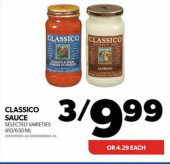 Real Canadian Superstore CLASSICO SAUCE offer