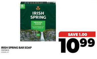 Real Canadian Superstore IRISH SPRING BAR SOAP 12X104 G offer