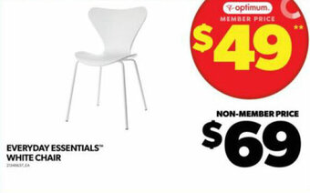 Real Canadian Superstore EVERYDAY ESSENTIALS WHITE CHAIR offer