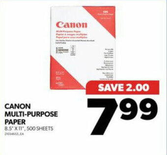 Real Canadian Superstore CANON MULTI-PURPOSE PAPER offer