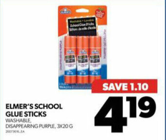 Real Canadian Superstore ELMER'S SCHOOL GLUE STICKS offer