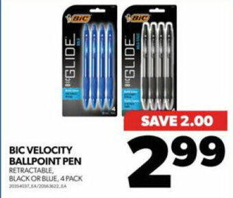Real Canadian Superstore BIC VELOCITY BALLPOINT PEN offer