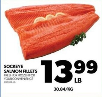 Real Canadian Superstore SOCKEYE SALMON FILLETS offer