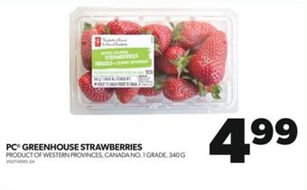 Real Canadian Superstore PC GREENHOUSE STRAWBERRIES offer
