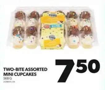Real Canadian Superstore TWO-BITE ASSORTED MINI CUPCAKES 568 G offer