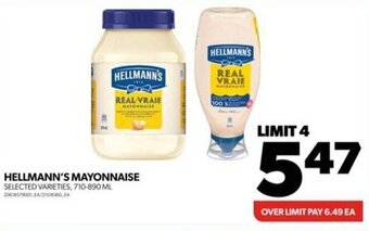 Real Canadian Superstore HELLMANN'S MAYONNAISE offer