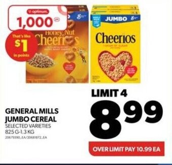 Real Canadian Superstore GENERAL MILLS JUMBO CEREAL offer