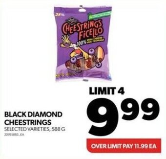 Real Canadian Superstore BLACK DIAMOND CHEESTRINGS offer