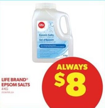 Real Canadian Superstore LIFE BRAND EPSOM SALTS offer
