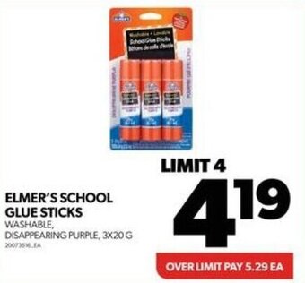 Real Canadian Superstore ELMER'S SCHOOL GLUE STICKS offer