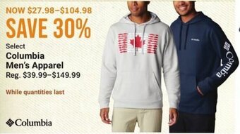Bass Pro Select Columbia Men's Apparel offer