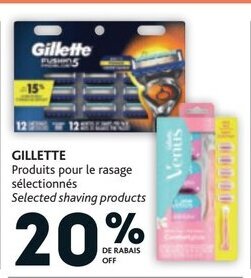 Brunet GILLETTE Selected shaving products offer