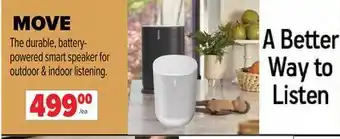 2001 Audio Video Move the durable, battery-powered smart speakers for outdoor & indoor listening offer