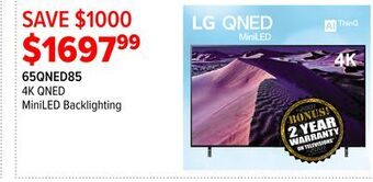 2001 Audio Video Lg 4k qned miniled backlighting offer