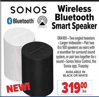 2001 Audio Video Sonos wireless bluetooth smart speaker offer