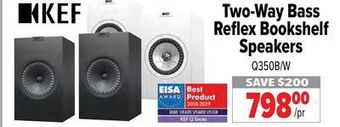 2001 Audio Video Kef two-way bass reflex bookshelf speakers offer