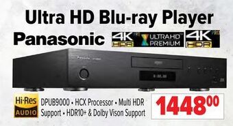 2001 Audio Video Panasonic ultra hd blu-ray player offer