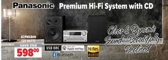 2001 Audio Video Panasonic premium hi-fi system with cd offer