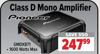 2001 Audio Video Pioneer class d mono amplifier offer
