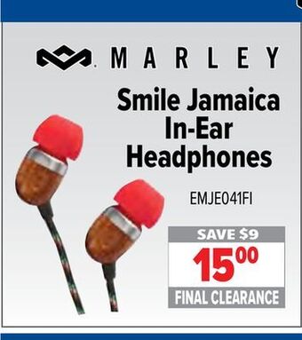 2001 Audio Video Marley smile jamaica headphones offer