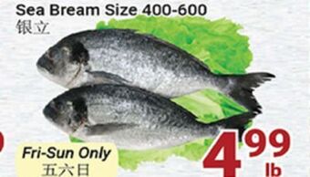 Oceans Fresh Food Market Sea bream offer