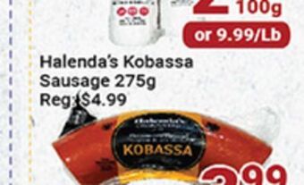 Oceans Fresh Food Market Halenda's kobassa sausage offer