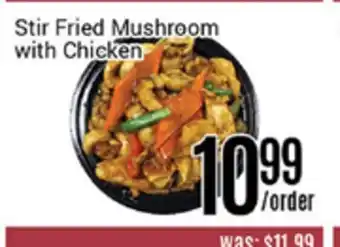 Nations Fresh Foods Stir fried mushroom with chicken offer