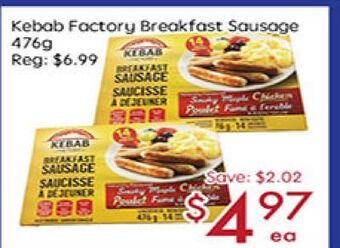 Kebab factory breakfast sausage
