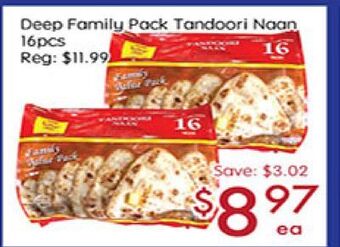 Sunny Food Mart Deep family pack tandoori naan offer