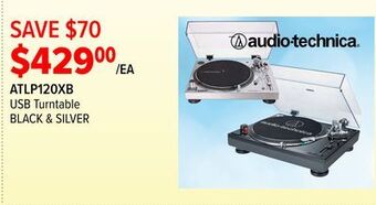 2001 Audio Video Audio-technica usb turntable black & silver offer