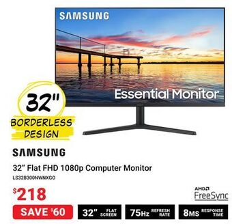 Visions Electronics Samsung 32 flat fhd 1080p computer monitor offer